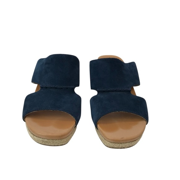 UGG Sandal Suede Espadrilles Wedge Eirene Blue Women’s US 6 Slip On Shoe - Picture 3 of 6